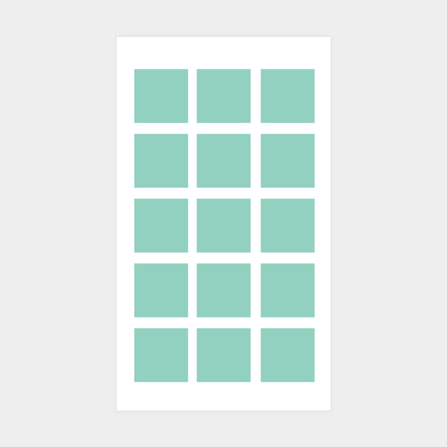 Photo stickers – 15 squares (1 pic) 29mm