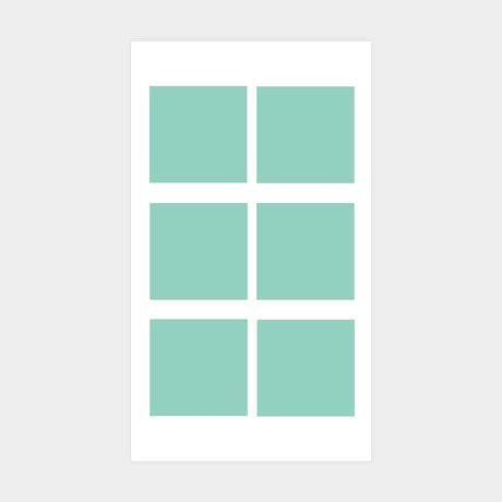 Photo stickers – 6 squares 44mm